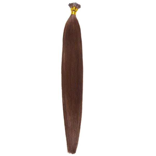 She She Lux Luxury Extensions- Chocolate Brown I-Tip - Bushy Combs Herbal Haircare