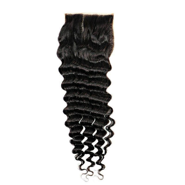 She She Lux Luxury Brazilian Deep Wave Closure - Bushy Combs Herbal Haircare