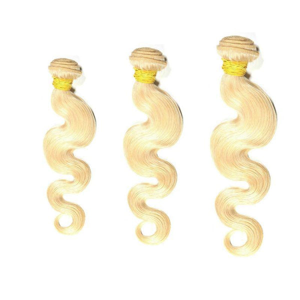 She She Lux Luxury Russian Blonde Body Wave Bundle Deals - Bushy Combs Herbal Haircare