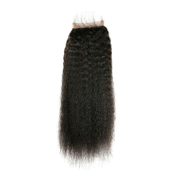 She She Lux  Luxury Brazilian Kinky Straight Closure - Bushy Combs Herbal Haircare