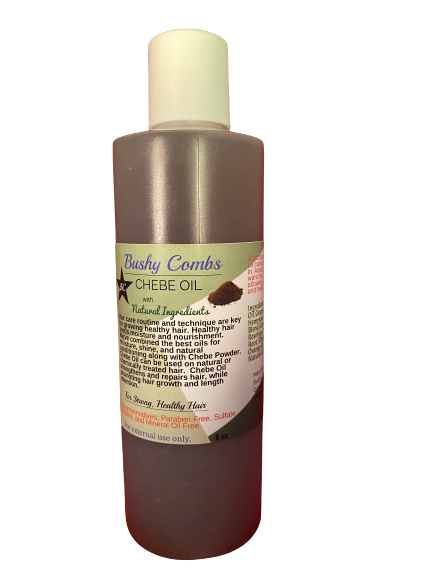 Bushy Combs Chebe Oil- for hair growth- 8 oz