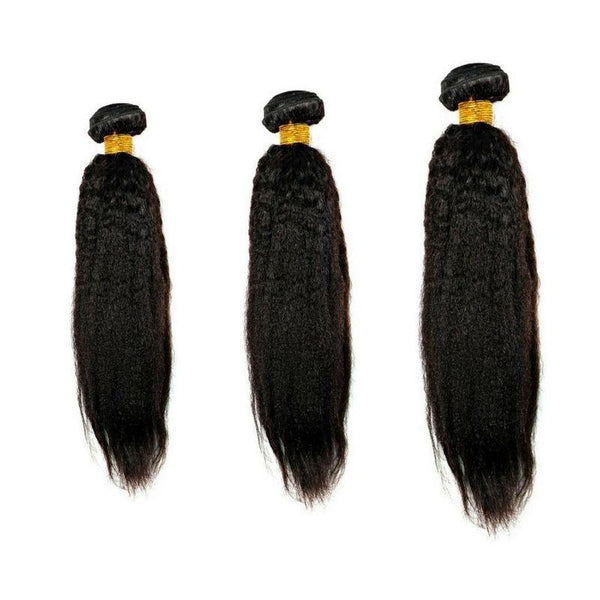 She She Lux Luxury Kinky Straight Bundle Deals - Bushy Combs Herbal Haircare