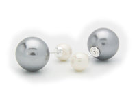 Faux Pearl Double Sided Earrings