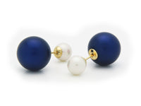 Faux Pearl Double Sided Earrings