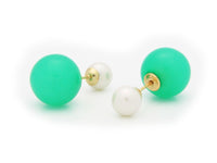 Faux Pearl Double Sided Earrings