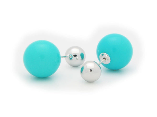 Faux Pearl Double Sided Earrings