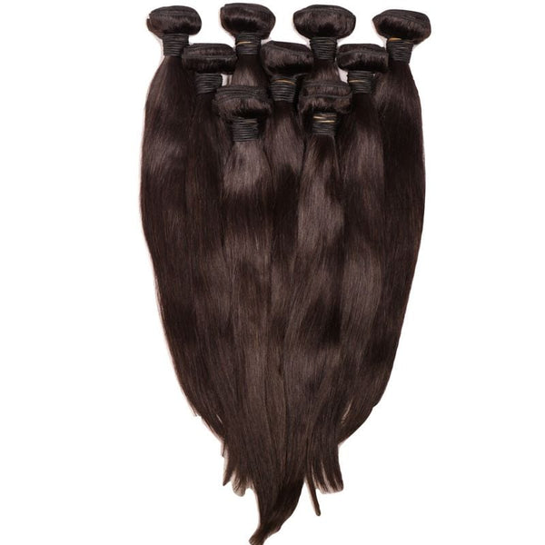 She She Lux Mongolian Straight Bundles W/ Free Closure (LIMITED STOCK) - Bushy Combs Herbal Haircare