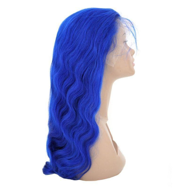 Blue Sapphire Human Hiar Lace Wig