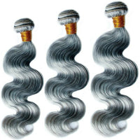 She She Lux Silver Grey Body Wave 3 Bundle Deal - Bushy Combs Herbal Haircare